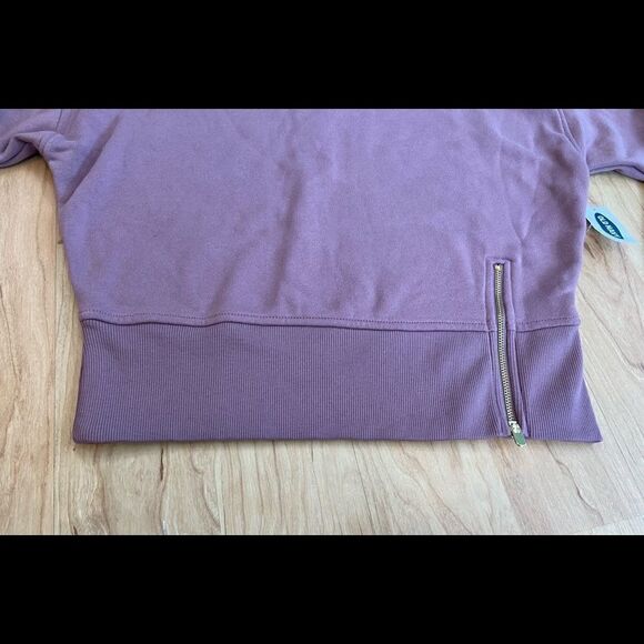 NWT Old Navy Light Purple High Neck Sweatshirt - Picture 2 of 2